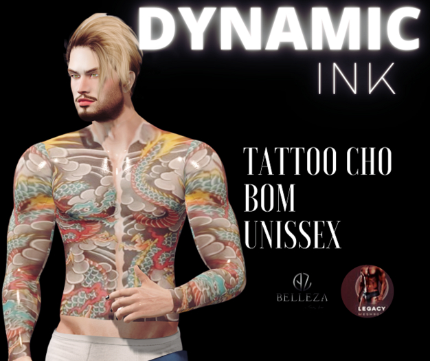 Second Life Marketplace Dynamic Ink Tattoo Cho